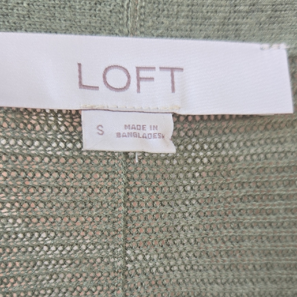 LOFT Women's Sage Green Cardigan - Picture 2 of 7